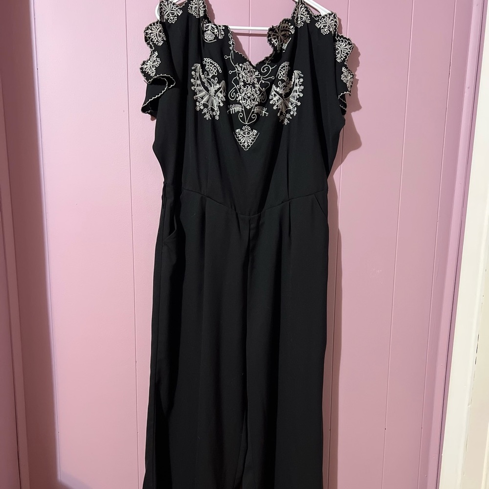 Black and white jumpsuit
